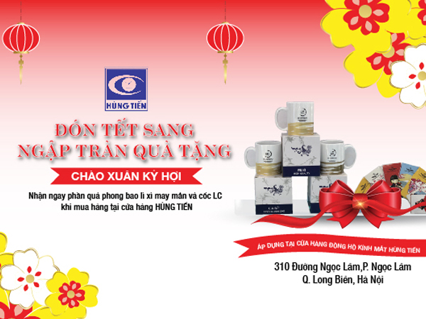 Ngập tràn quà tặng Tết khi mua đồng hồ SR hoặc LC tại Hùng Tiến