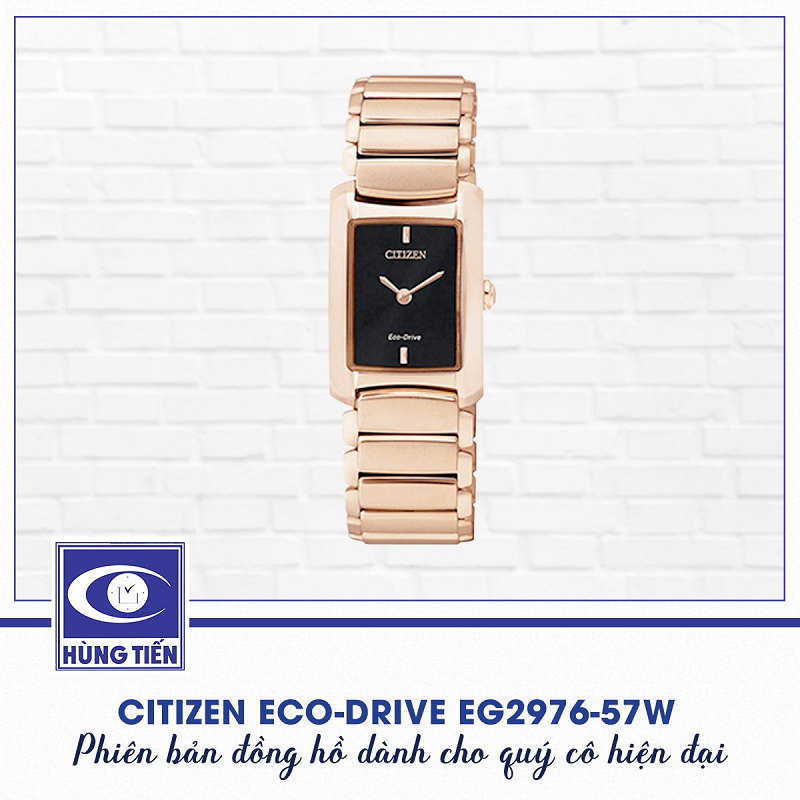 Citizen Eco-Drive EG2976-57W - Phiên bản đồng hồ sang trọng cho những cô nàng cá tính