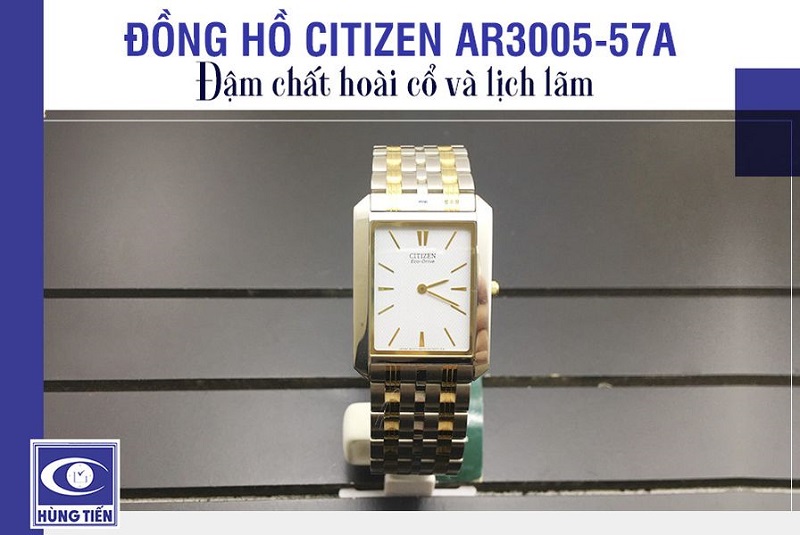 Giới thiệu đồng hồ Citizen AR3005-57A Eco-Drive siêu mỏng