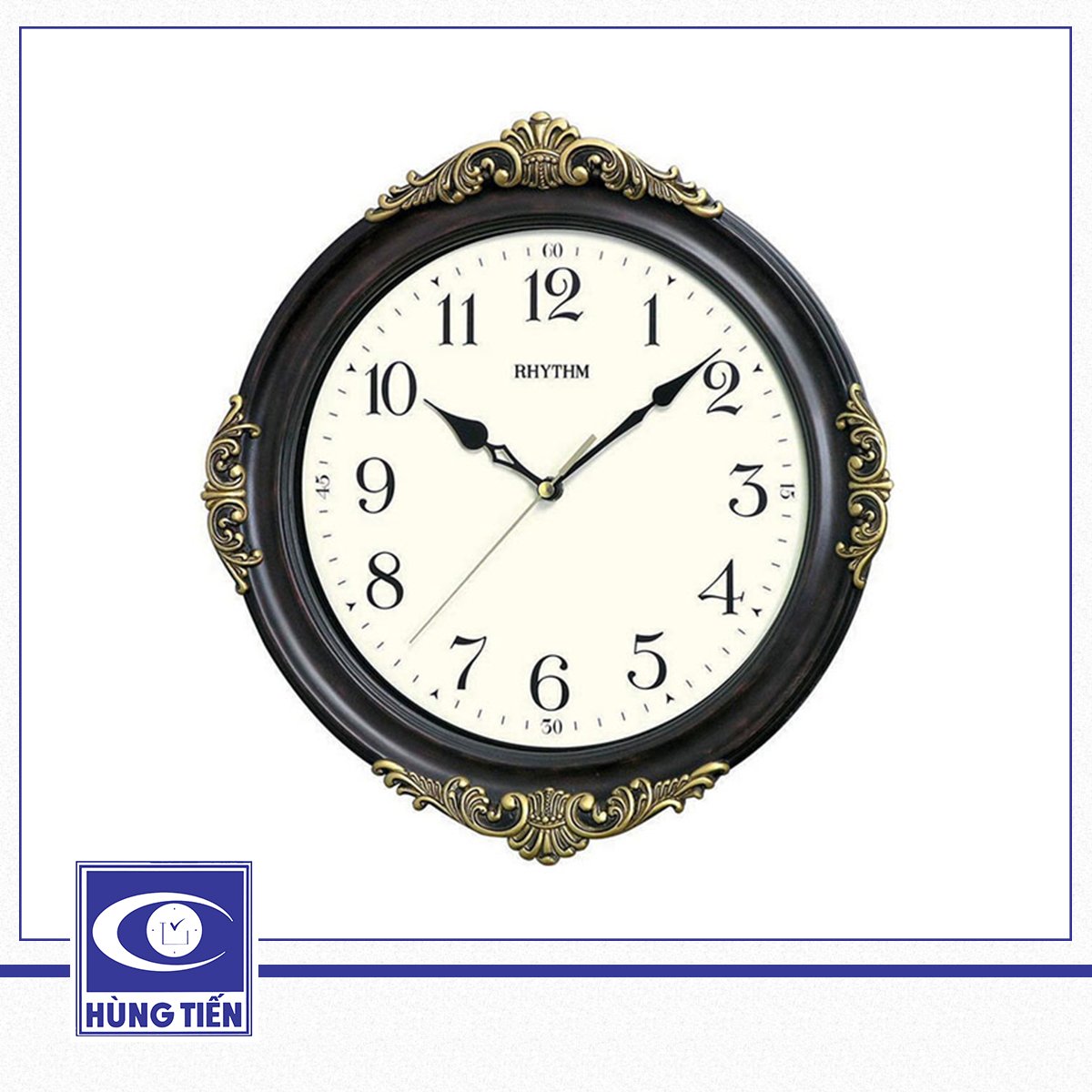 Đồng hồ treo tường Rhythm CMG433NR06: Giá tốt, tinh tế và sang trọng
