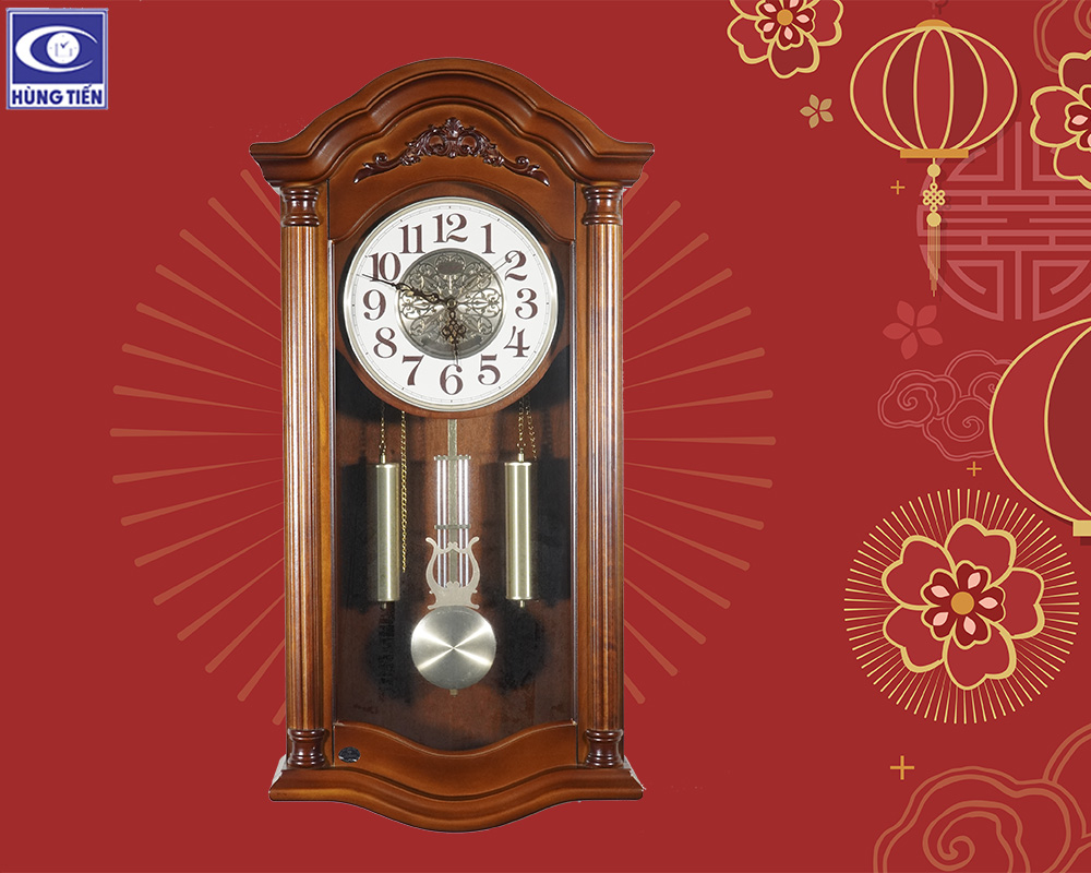 Trang hoàng nhà cửa đón năm mới với đồng hồ treo tường Guten GD955-1