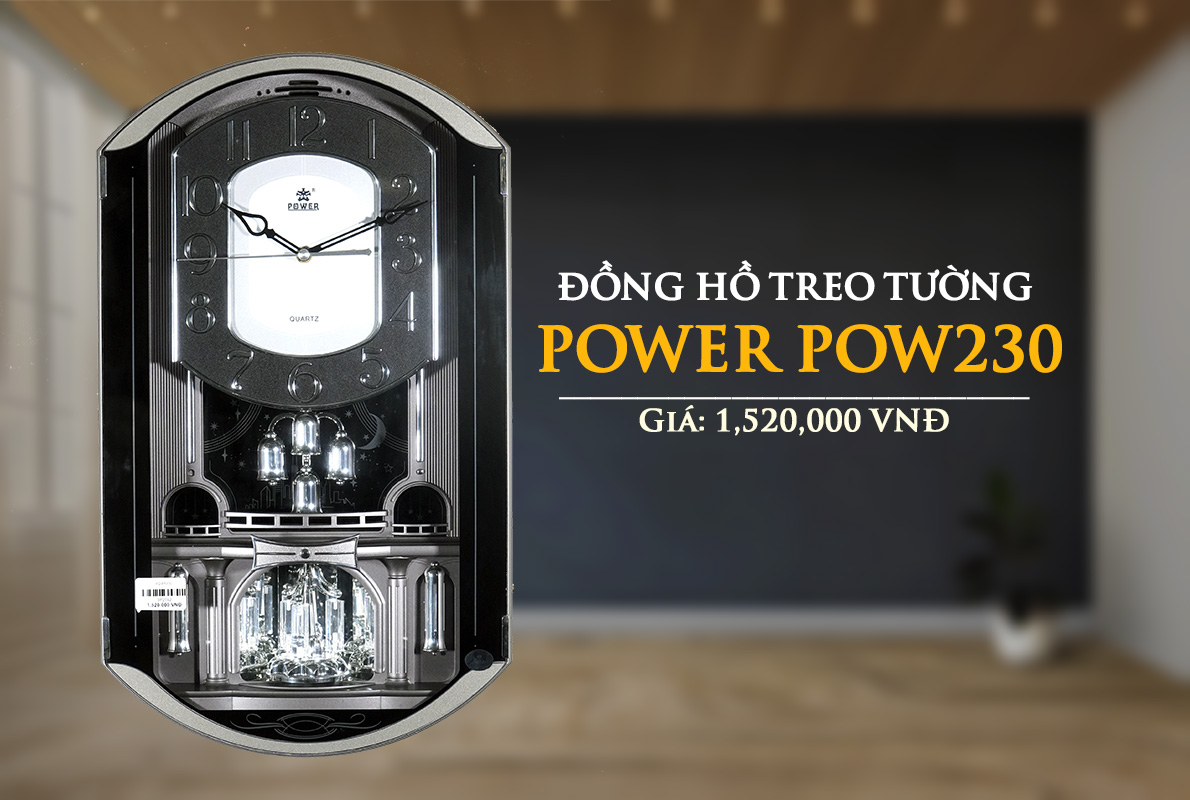 3 yếu tố tạo nên sức hút của đồng hồ treo tường Power POW6230