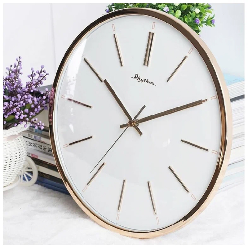 Đồng hồ treo tường Rhythm CMG437NR13 - Phong cách đơn giản, hiện đại 