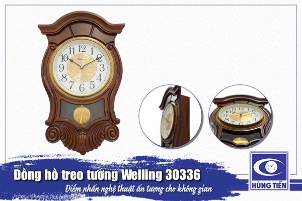 Đồng hồ treo tường Welling 30336 - Vẻ đẹp cổ điển lôi cuốn