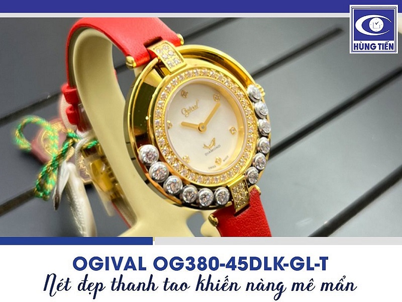 Tỏa sáng với đồng hồ đính đá Ogival OG380-45DLK-GL-T