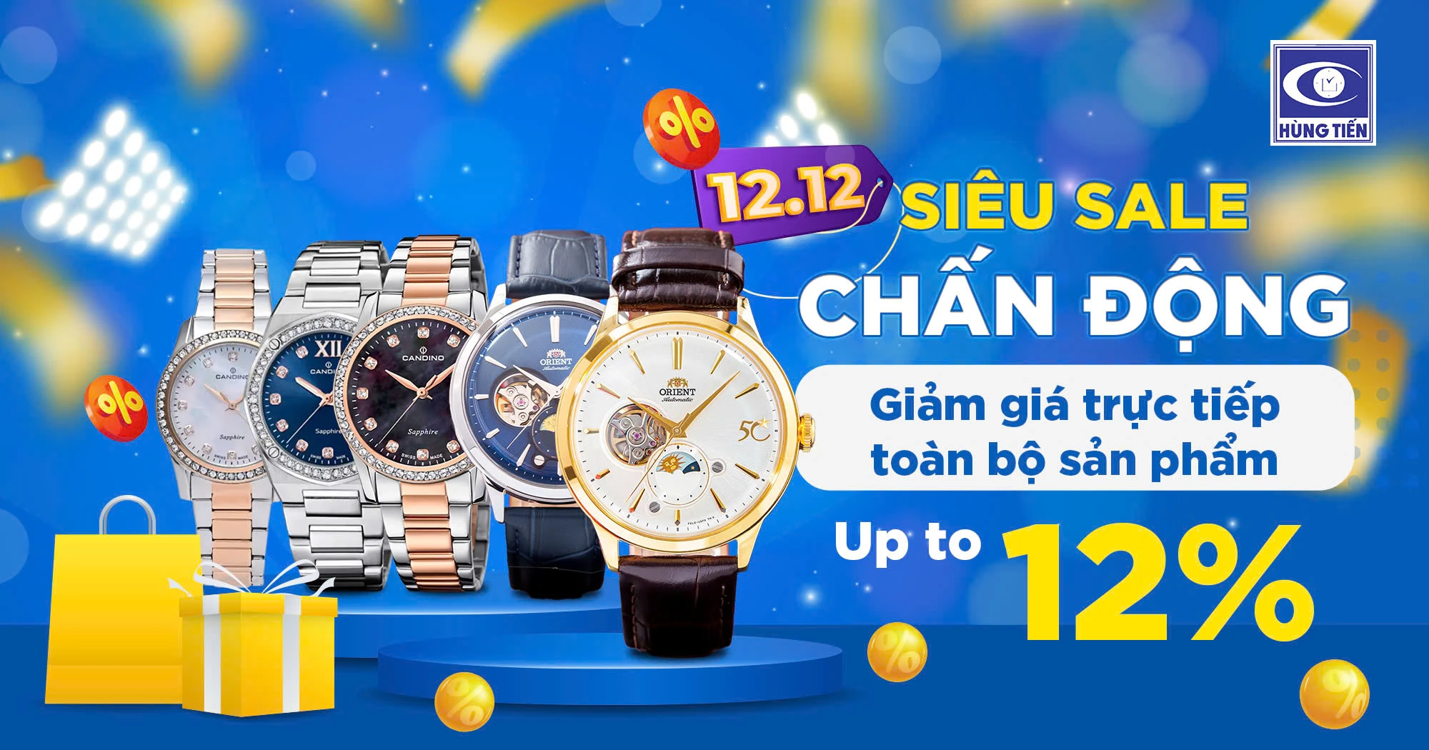 12.12 - Siêu Sale chấn động tại Đồng hồ Hùng Tiến