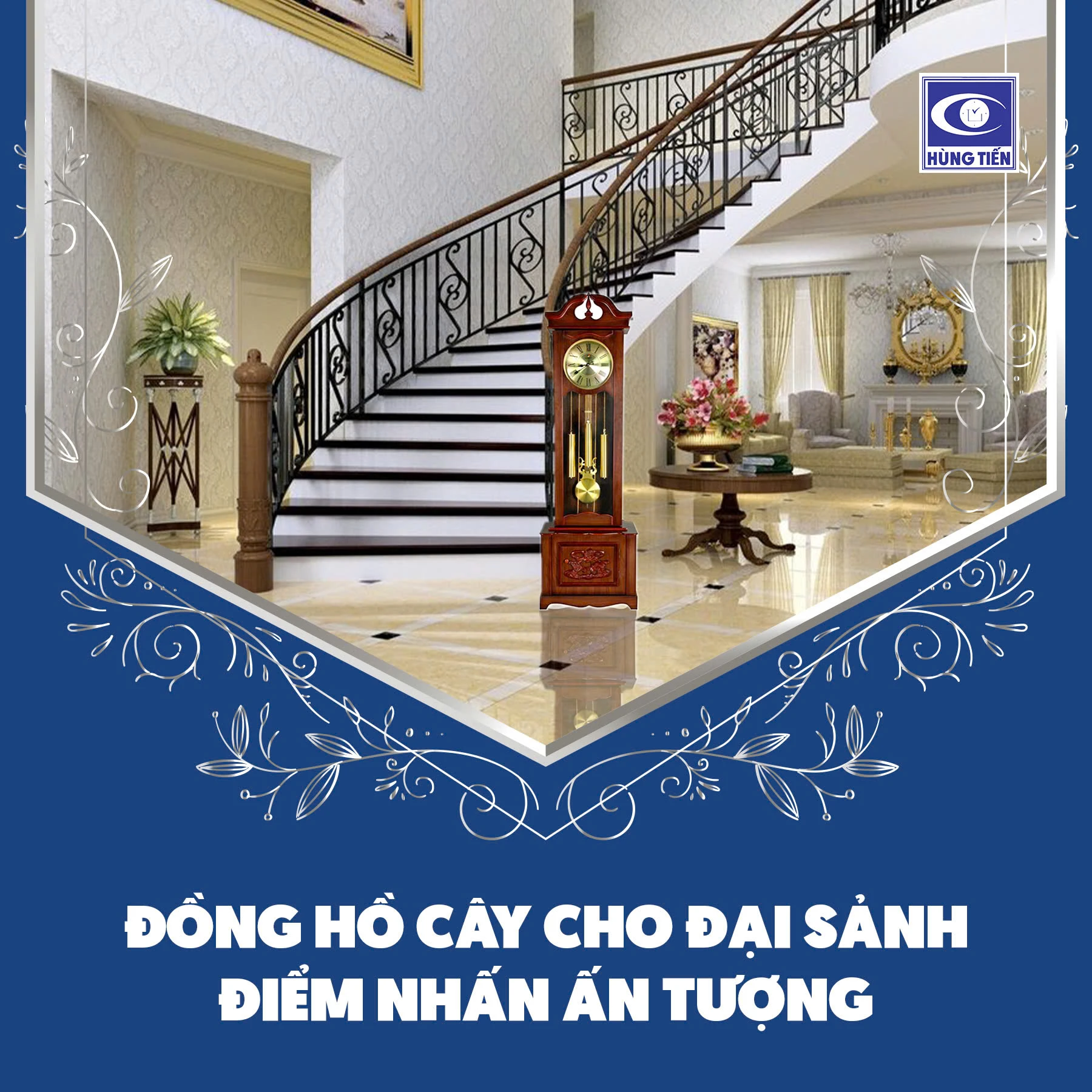Đồng hồ cây cho đại sảnh - Điểm nhấn ấn tượng