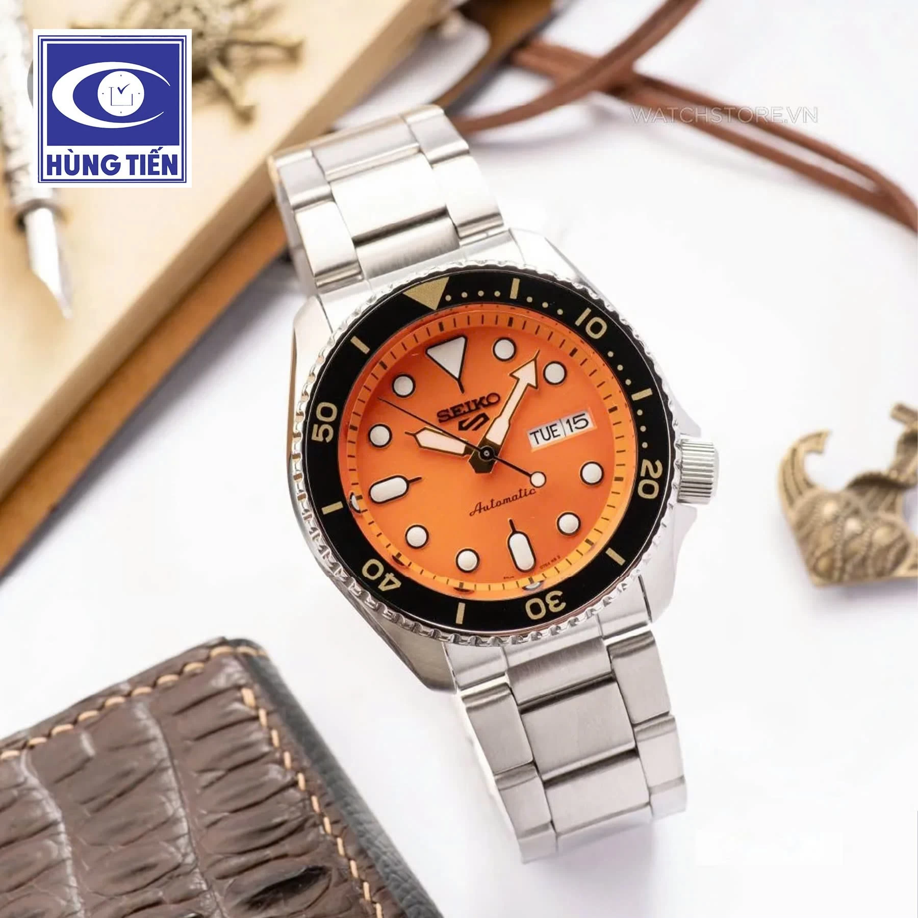 SEIKO 5 SPORTS SRPD59K1 - Sắc cam mạnh mẽ
