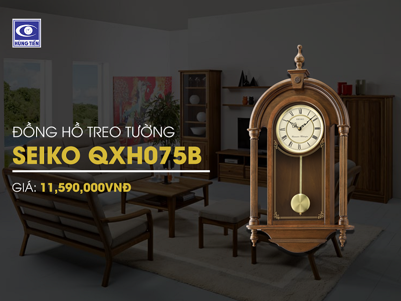 Đồng hồ treo tường Seiko QXH075B
