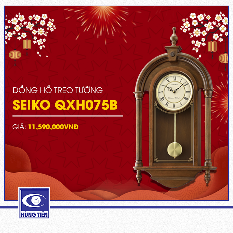 Đồng hồ treo tường Seiko QXH075B