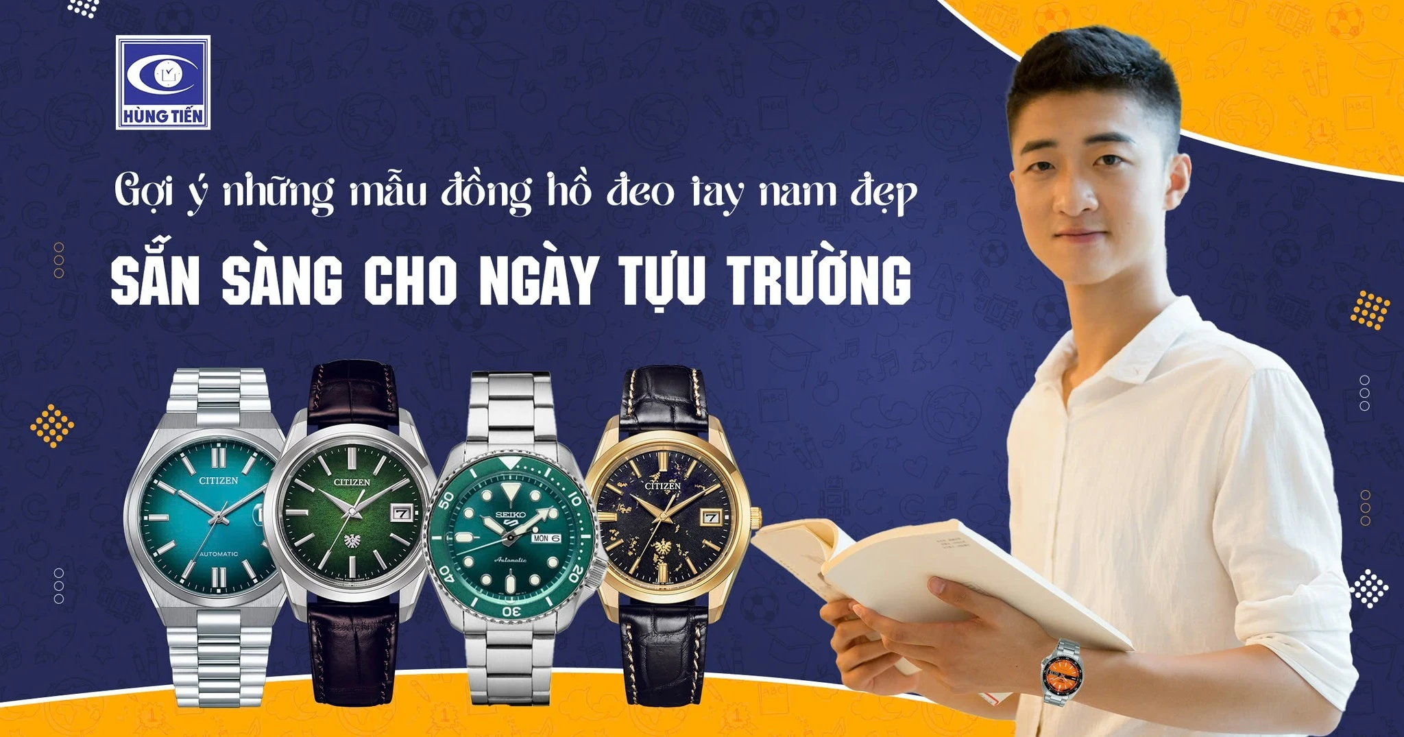 Đồng hồ đeo tay nam đẹp - Giá sinh viên: Mua ngay
